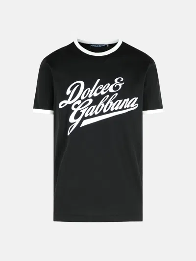 Dolce & Gabbana Black Cotton T-shirt