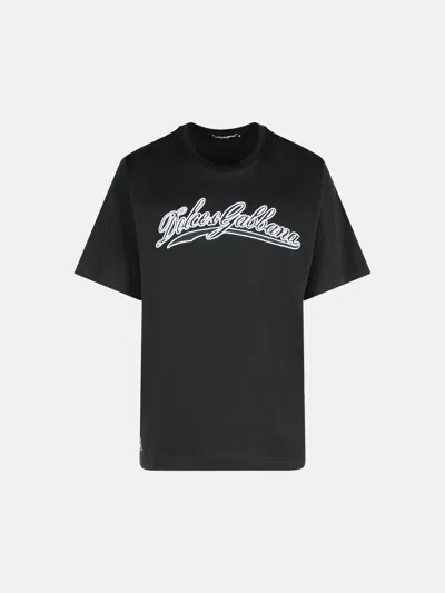Dolce & Gabbana Black Cotton T-shirt