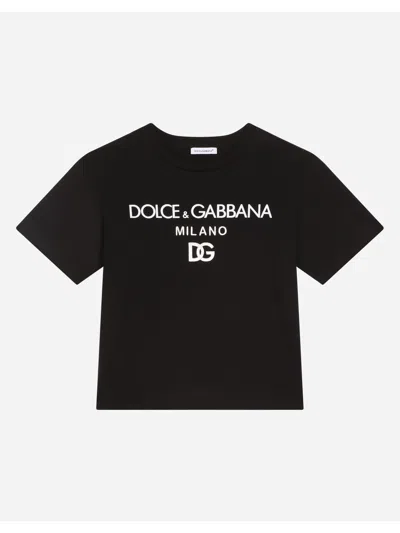 Dolce & Gabbana Kids' Black Cotton T-shirt