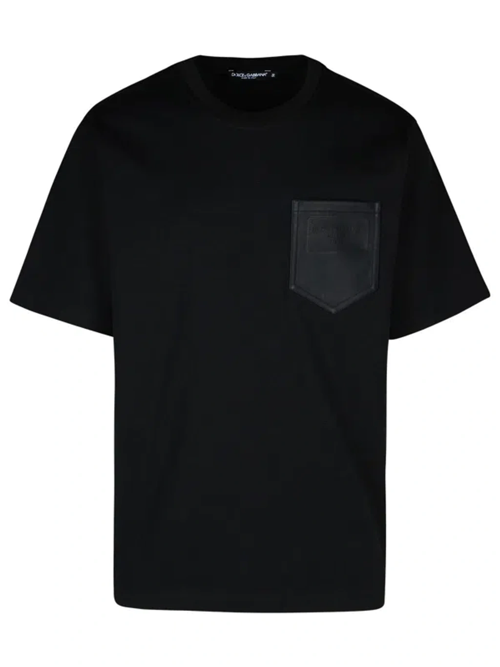 Dolce & Gabbana バンダナ柄 コットン 半袖Tシャツ ブラック Dolce & Gabbana バンダナ柄 コットン 半袖Tシャツ ブラック