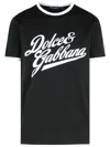 Dolce & Gabbana Round Neck T-shirt In Cotton In Black