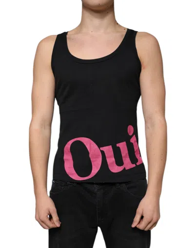 Pre-owned Dolce & Gabbana Black Cotton Tank Sleeveless Men Men's T-shirt ()