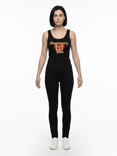 Dolce & Gabbana Black Cotton Tank Women's Tops