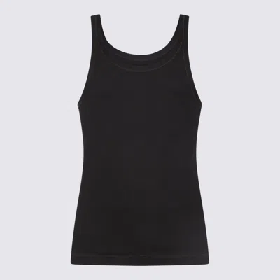 DOLCE & GABBANA DOLCE & GABBANA BLACK COTTON TOP