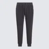 Dolce & Gabbana Black Track Pants With Logo Applied On The Back In Cotton Man In Gray