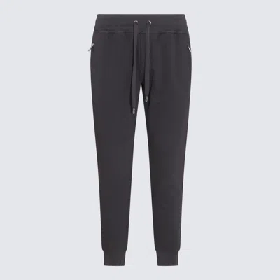 DOLCE & GABBANA DOLCE & GABBANA BLACK COTTON TRACK PANTS