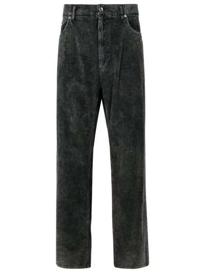 DOLCE & GABBANA DOLCE & GABBANA BLACK COTTON TROUSERS