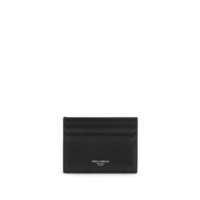 Dolce & Gabbana Black Cotton Wallet