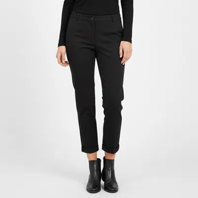 Pre-owned Dolce & Gabbana Black Crepe Side Stripe Regular Fit Pants S