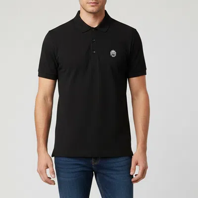 Pre-owned Dolce & Gabbana Black Crest Embroidered Piqué Knit T-shirt M