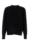Dolce & Gabbana Black Nylon Blend Cardigan In Black