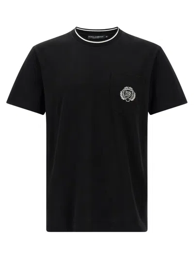 DOLCE & GABBANA BLACK CREWNECK T-SHIRT