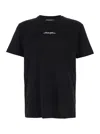 Dolce & Gabbana Black Crewneck T-shirt With Signature Logo In Cotton Man In Black