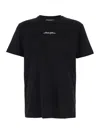 Dolce & Gabbana Black Crewneck T-shirt With Signature Logo In Cotton Man In Black