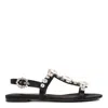 Dolce & Gabbana Black Crystal Shoes Sandals In Black