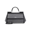 Dolce & Gabbana Black Sicily Medium Satchel