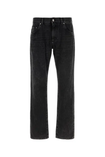 Dolce & Gabbana Black Denim Jeans In Gray