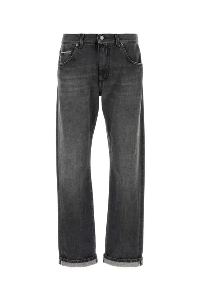 Dolce & Gabbana Black Denim Jeans In Gray