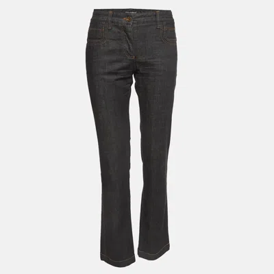 Pre-owned Dolce & Gabbana Black Denim Jeans M Waist 32"