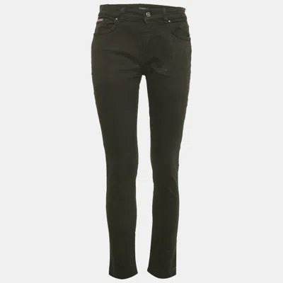 Pre-owned Dolce & Gabbana Black Denim Skinny Jeans M Waist 30"