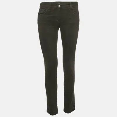 Pre-owned Dolce & Gabbana Black Denim Slim Fit Jeans S