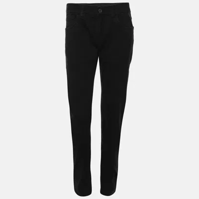 Pre-owned Dolce & Gabbana Black Denim Stretch Jeans S