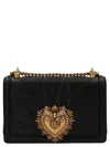 Dolce & Gabbana Large Devotion Bag In Quilted Nappa Leather In Black