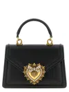 Dolce & Gabbana Small Devotion Python-skin Shoulder Bag In Black