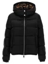 Dolce & Gabbana Monogram-jacquard Puffer Jacket In Black