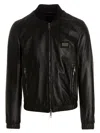 Dolce & Gabbana Black Dg Essential Bomber Jacket In Black