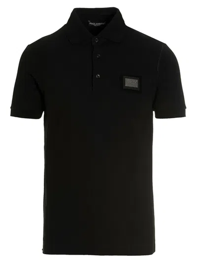 DOLCE & GABBANA BLACK DG ESSENTIAL POLO