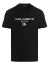Dolce & Gabbana Jersey Round-neck T-shirt With Dg Milano Embroidery In Black