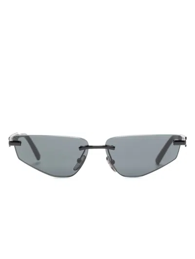 Dolce & Gabbana Black Dg Essentials Geometric-frame Sunglasses
