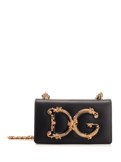 Dolce & Gabbana Dg Girls Shoulder Bag In Black