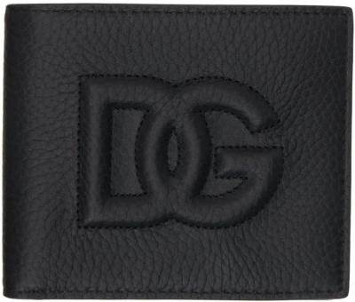 Dolce & Gabbana Black 'dg' Logo Bifold Wallet