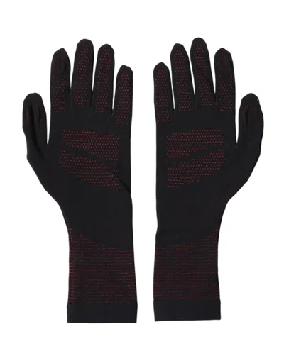 Dolce & Gabbana Black Dg Logo Cotton Hands Mitten Men Gloves