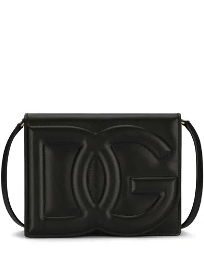 Dolce & Gabbana Logo Crossbody Bag In Black