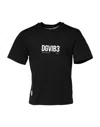 Dolce & Gabbana Black Dg Vib3 Print Cotton Crew Neck T-shirt In Black