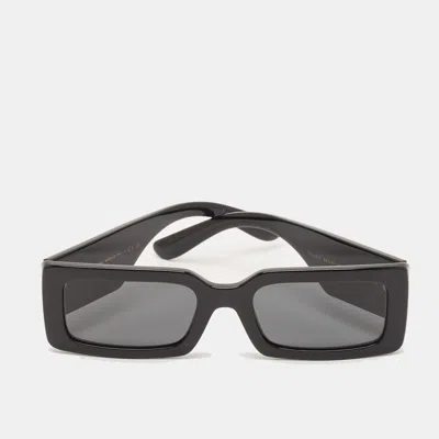 Pre-owned Dolce & Gabbana Black Dg4416 Frame Rectangle Sunglasses
