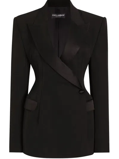 Dolce & Gabbana Black Double Breasted Blazer