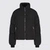 Dolce & Gabbana High-neck Zip-up Down Jacket In Black