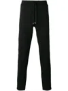 Dolce & Gabbana Black Drawstring Track Pant In Black