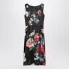 Dolce & Gabbana Black Dress With Floral Print