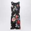 Dolce & Gabbana Black Dress With Floral Print