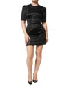 Dolce & Gabbana Black Embellished Short Sleeve Sheath Dress In Black