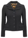 Dolce & Gabbana Single-breasted Wool Blazer In Black