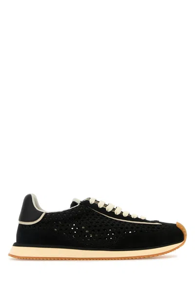 DOLCE & GABBANA SNEAKERS IN TESSUTO NERO  UOMO