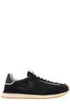 Dolce & Gabbana Black Fabric Sneakers In Multi