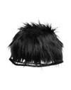 Dolce & Gabbana Black Faux Fur Bucket Hat In Black