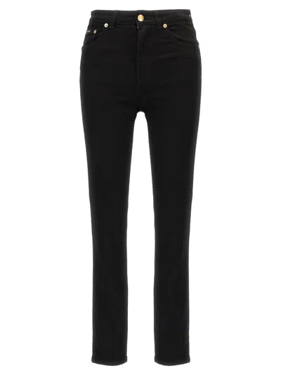 DOLCE & GABBANA BLACK FIVE-POCKET JEANS